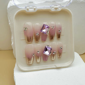 Rose Gold Radiance Press On Nails