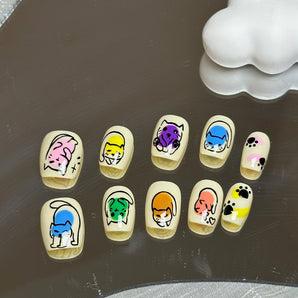 NEW Whisker Wonderland Press On Nails